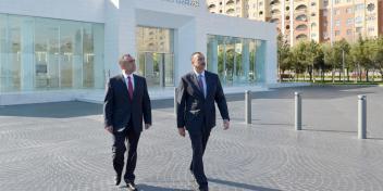 Ilham Aliyev attended the opening of the Heydar Aliyev Center in Sumgayit