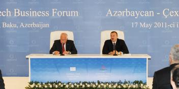 Speech by Ilham Aliyev at the Azerbaijan-Czech Business Forum