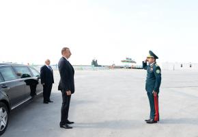 Ilham Aliyev attended the opening of a new shipyard of the State Border Service's Coast Guard