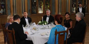 Official dinner reception was hosted in honor of Ilham Aliyev