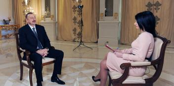 Ilham Aliyev gave an interview to Russia-24 TV Channel of the All-Russian State Television and Radio Broadcasting Company