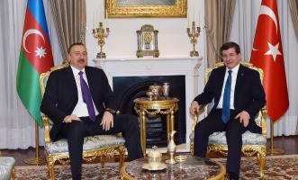 Ilham Aliyev met with Turkish Prime Minister Ahmet Davutoglu