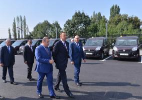 Ilham Aliyev attended the opening of a new bus station in Ismayilli