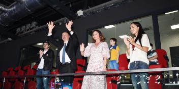 Ilham Aliyev watched Azerbaijan vs Turkey semifinal match in women's volleyball