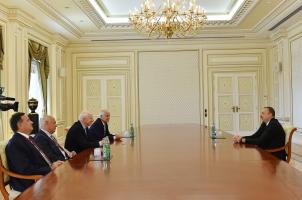 Ilham Aliyev received a delegation led by the president of the European Olympic Committees