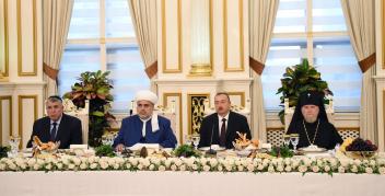 Ilham Aliyev attended the Iftar ceremony on the occasion of the holy month of Ramadan