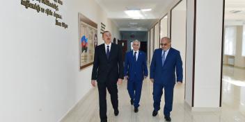 Ilham Aliyev reviewed a physics, mathematical and informatics lyceum in Baku after major overhaul