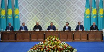 Ilham Aliyev attended a ceremony marking the 550th anniversary of Kazakh Khanate