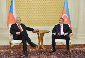 Ilham Aliyev, President of the Czech Republic Milos Zeman held a one-on-one meeting