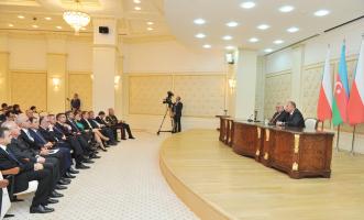 Ilham Aliyev and President of the Czech Republic Milos Zeman held a joint press conference