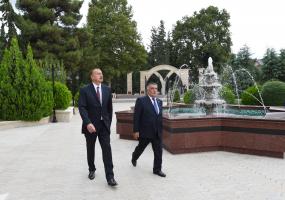 Ilham Aliyev arrived in Aghsu District