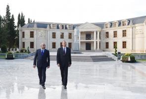 Ilham Aliyev arrived in Kurdamir District