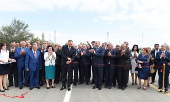 Ilham Aliyev attended the opening of Mollakand-Akhtachi-Oylagulu highway