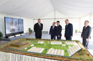 Ilham Aliyev reviewed the Poultry Farming Complex of "Ujar Agro" Ltd