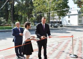 Ilham Aliyev opened a children's music school in Goychay