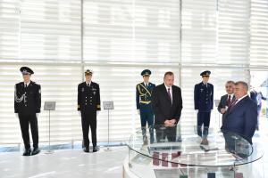 Ilham Aliyev reviewed the Flag Square in Goychay