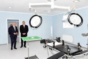 Ilham Aliyev reviewed Goychay District Central Hospital after major overhaul