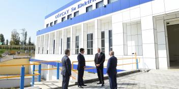 Visit of Ilham Aliyev to the regions of  Ujar and Goychay