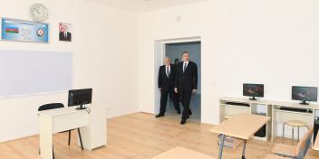 Ilham Aliyev attended the opening of a new building of the Gokhmug village secondary school in Shaki