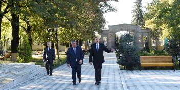 Ilham Aliyev arrived in Zagatala district