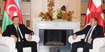 Ilham Aliyev and President of Georgia Giorgi Margvelashvili held a one-on-one meeting