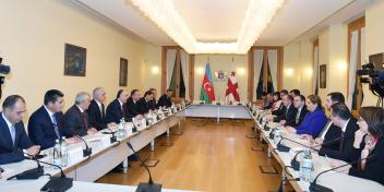 The Azerbaijani and Georgian presidents held an expanded meeting