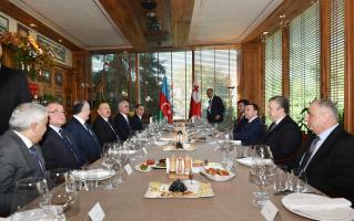 Georgian Premier Irakli Garibashvili hosted dinner reception in honor of Ilham Aliyev