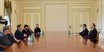 Ilham Aliyev received a British delegation