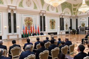 Presidents of Azerbaijan and Belarus made statements for the press