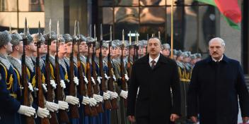 Official welcoming ceremony for Ilham Aliyev was held in Belarus