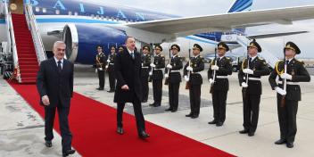 Ilham Aliyev arrived in Nakhchivan Autonomous Republic on a visit