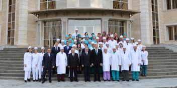 Ilham Aliyev attended the opening of Nakhchivan Autonomous Republic Hospital