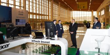 Ilham Aliyev visited Bakutel 2015 exhibition