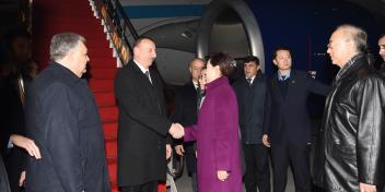 Ilham Aliyev arrived in China on a state visit