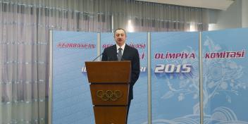 Ilham Aliyev attended a ceremony dedicated to sport results of 2015