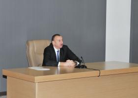 Speech by Ilham Aliyev at the new administrative building of the Shaki Court Complex