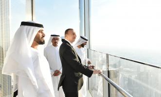 Ilham Aliyev visited Burj Khalifa in Dubai