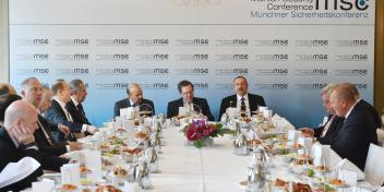 Ilham Aliyev attended Energy Security Roundtable as part of Munich Security Conference