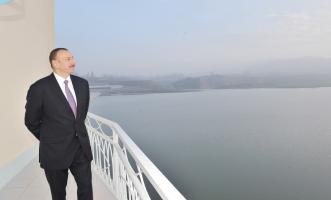 Ilham Aliyev inaugurated Tovuzchay water reservoir