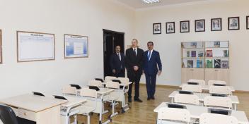 Ilham Aliyev attended the opening of secondary school No. 39 in Ganja