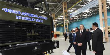 Ilham Aliyev visited Ganja Automobile Plant