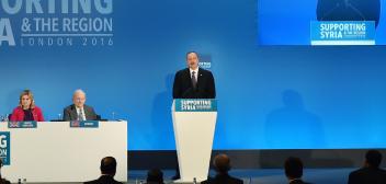 Speech by Ilham Aliyev at the "Supporting Syria and the Region Conference" in London