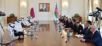 Azerbaijani President, Emir of Qatar held an expanded meeting