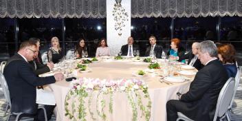 Ilham Aliyev hosted dinner reception in honor of participants of the 4th Global Baku Forum