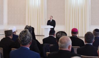 Speech by Ilham Aliyev at the Imamzade religious complex in Ganja