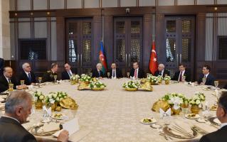 President of the Republic of Turkey Recep Tayyip Erdogan has hosted a reception in honor of Ilham Aliyev