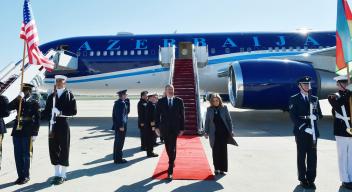 Ilham Aliyev arrived in US for a visit