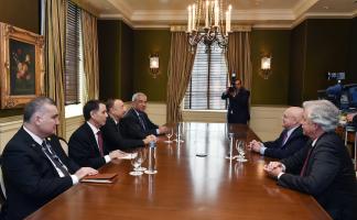 Ilham Aliyev met with US public figures