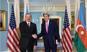 Ilham Aliyev met with US Secretary of State John Kerry