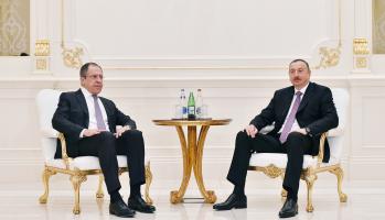 Ilham Aliyev met with Russian FM Sergei Lavrov